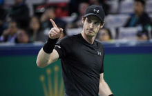 Murray en su partido ante el francés Lucas Pouille