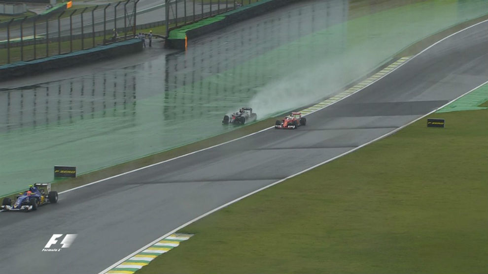 La lucha entre Alonso y Vettel.