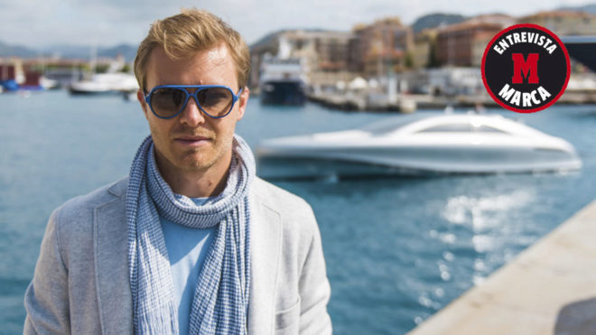 Nico Rosberg, en el puerto de Ibiza.