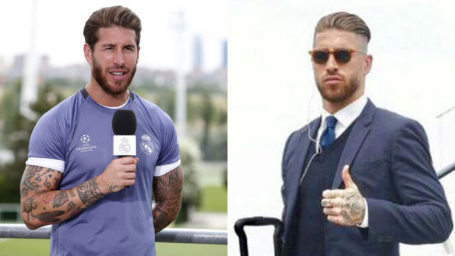 Ramos on Tuesday on the left; on Friday on the right