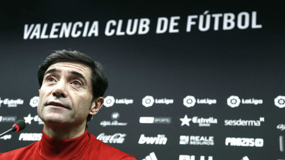 Marcelino, at a press conference.