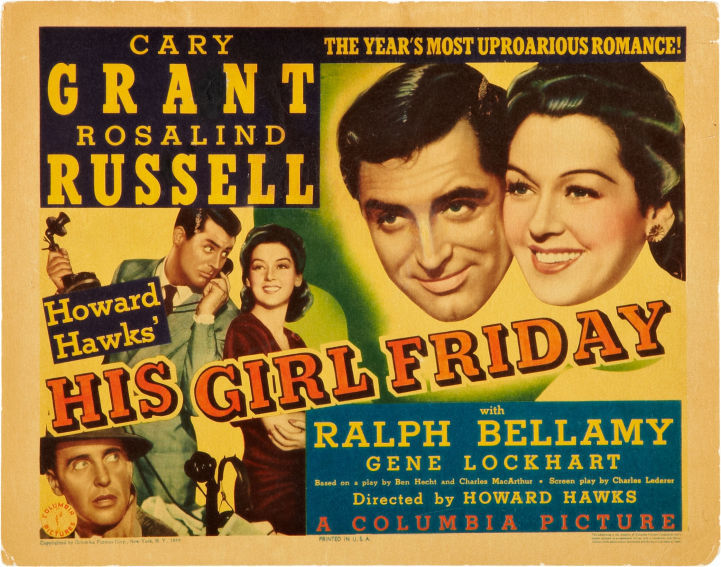 Watch: Howard Hawks’ “His Girl Friday” (1940)
