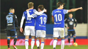 Real Sociedad pummel Deportivo for much-needed three points