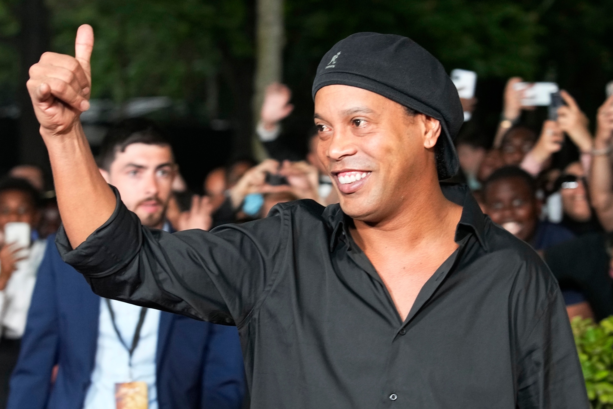 Ronaldinho at a public event.