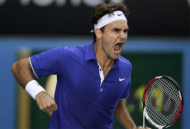 Federer grita de rabia