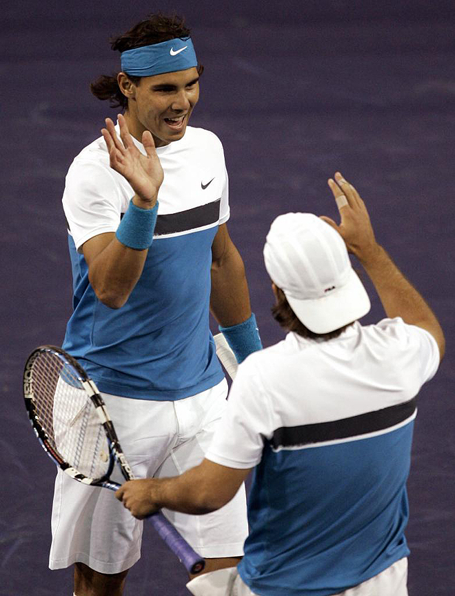 Rafael Nadal y Marc Lpez