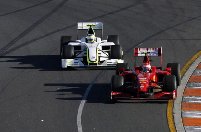 Raikkonen y Barrichello