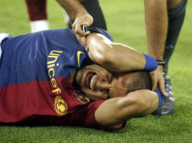 Alves fue agredido