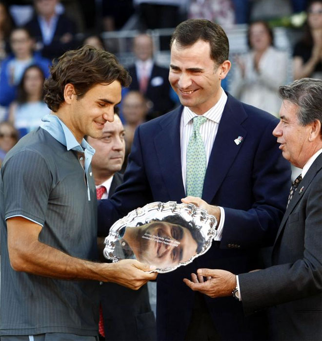 Federer, Prncipe Felipe y Santana