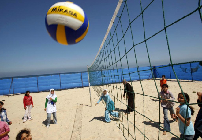 Volleyball en Gaza