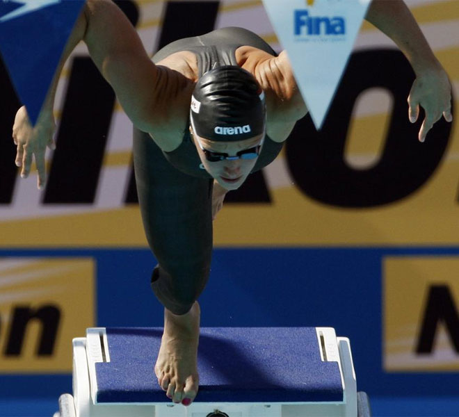 ...pero finalmente la hngara Katinka Hosszu no pudo meterse en la final de los 400 metros de los Mundiales de Natacin de Roma