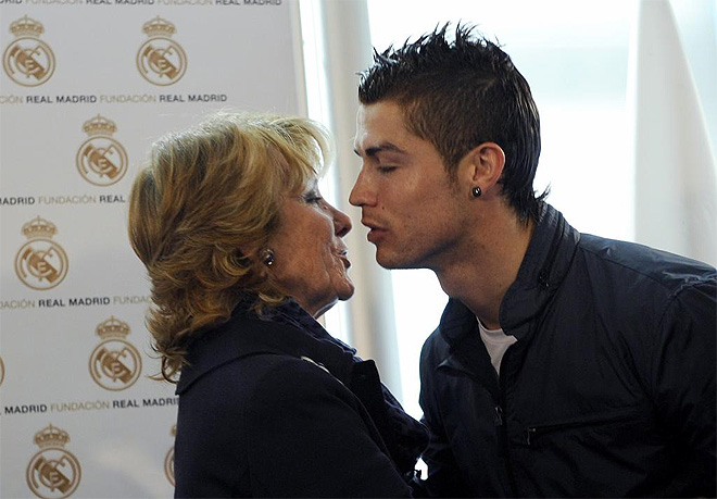 Esperanza Aguirre y Cristiano Ronaldo