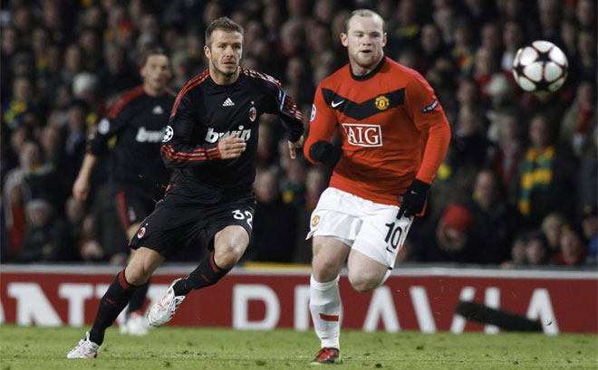 Beckham y Rooney