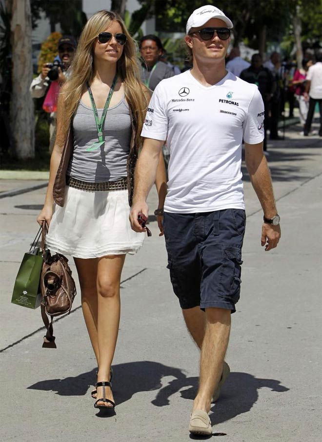 Rosberg y su novia
