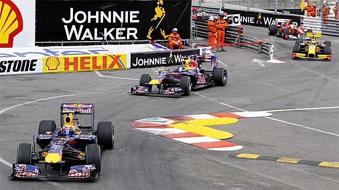 Webber, Vettel y Kubica