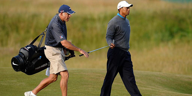 Tiger Woods contina trabajando duro para intentar conquista el British Open de golf.