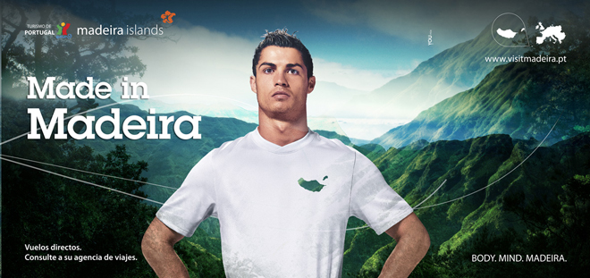 Como no poda ser de otra forma, Cristiano Ronaldo ha sido elegido para promocionar por el mundo la imagen de Madeira, su localidad natal.