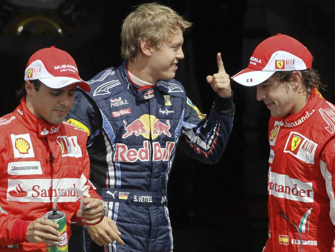 El piloto asturiano Fernando Alonso, de la escudera Ferrari, ha quedado segundo por detrs del alemn Sebastian Vetel de Red Bull, en la clasificacin del Gran Premio de Alemania que se disputta en el circuito de Hockenheim.