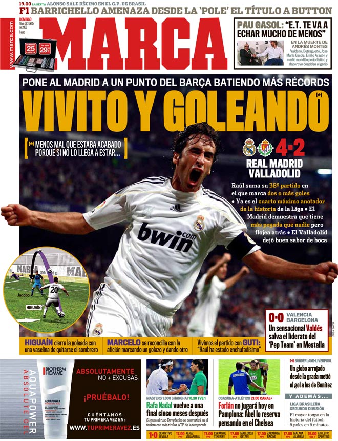 El 'acabado' deja su sello contra el Valladolid y sigue haciendo historia con la camiseta blanca.
