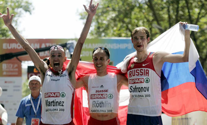 Rothlin, Chema y Dmitriy Safronov demostraron ser los ms sufridores sobre las calles de Barcelona al hacerse con las tres primeras posiciones de la maratn.
