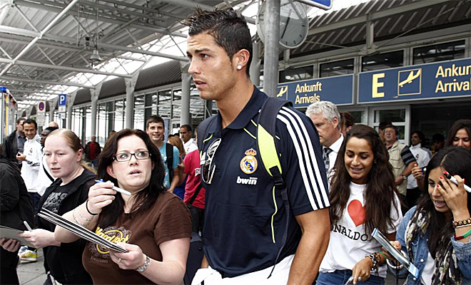 El Real Madrid aterriz en Munich y uno de los jugadores ms aclamados, lo cual no es ninguna novedad, fue el crack portugus.