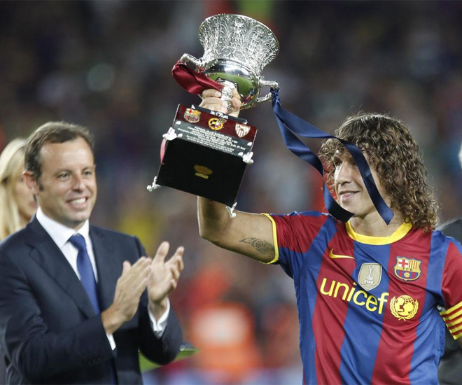 Sandro gan su primer ttulo como presidente del Ftbol Club Barcelona. Seguro que no olvidar esta Supercopa de Espaa.