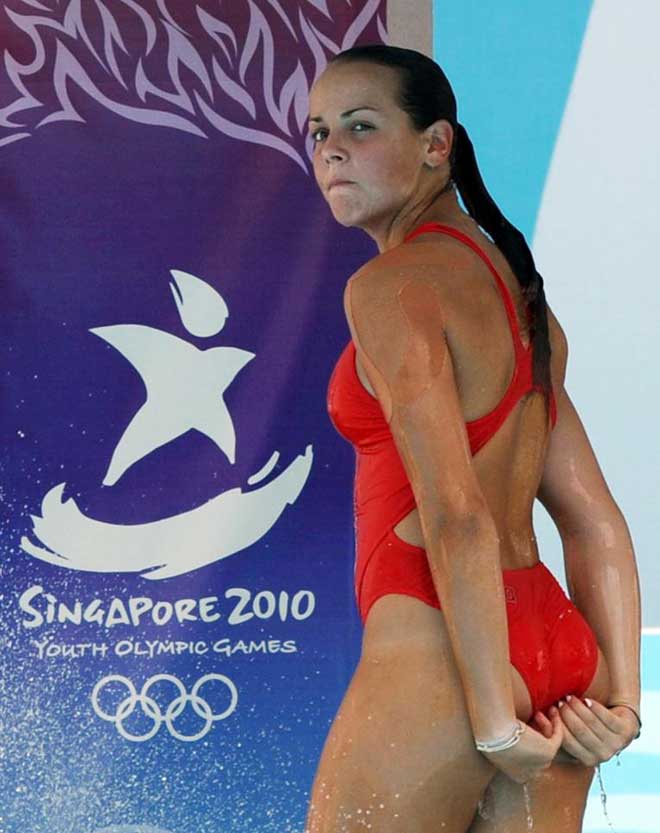 Pauline Ducruet, hija de Estefana de Mnaco, durante su participacin en los Juegos Olmpicos para Jvenes que se celebran estos das en Singapur.