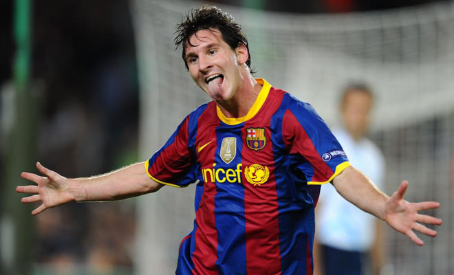 Messi tiene un idilio con la Champions y lo volvi a demostrar con un gol de genio que puso el 3-1 en el marcador.