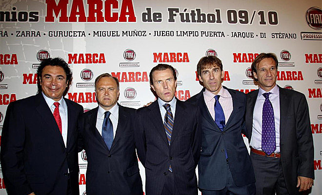 En el acto se pudieron ver a grandes mitos del Real Madrid como Hugo Sánchez, Pardeza, Butragueño, Martín Vázquez o Alfonso