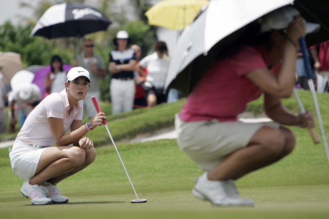 La estadounidense Michelle Wie durante su participacin en el Sime Darby LPGA de Malasia.