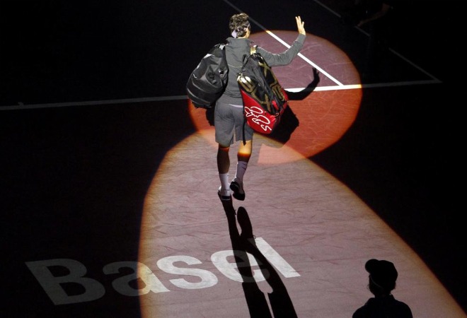 Roger Federer es el gran protagonista en el torneo de Basilea, como no poda ser de otra manera.