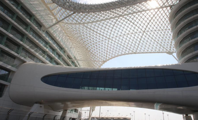 Vista del cirucuito de Abu Dhabi, donde se disputar el domingo la ltima prueba del Mundial de Frmula 1