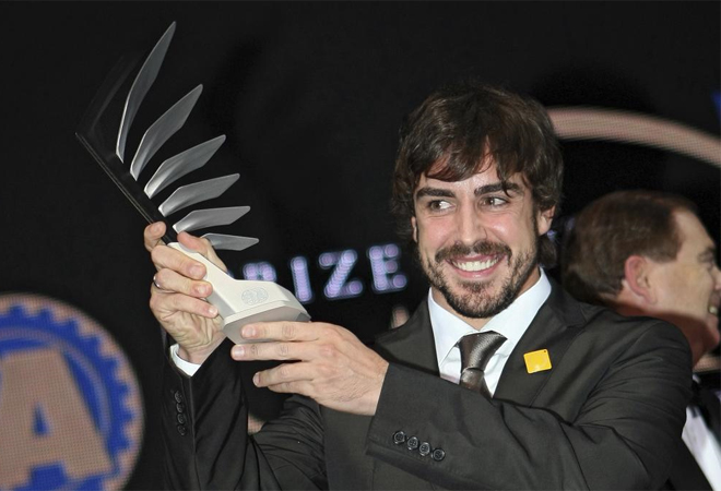 Fernando Alonso fue premiado por la FIA en una gala celebrada en Mnaco.