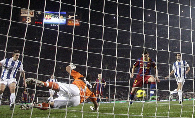 El Barça seguía acumulando goleadas. A la Real también le cayeron cinco.