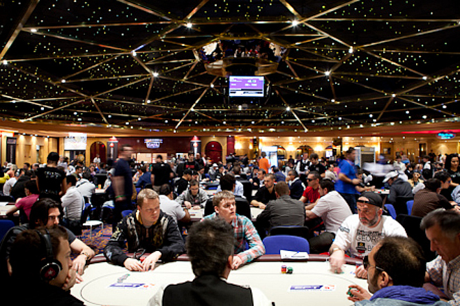 El da 1A supuso un llenazo en la poker room del Gran Casino Madrid.
