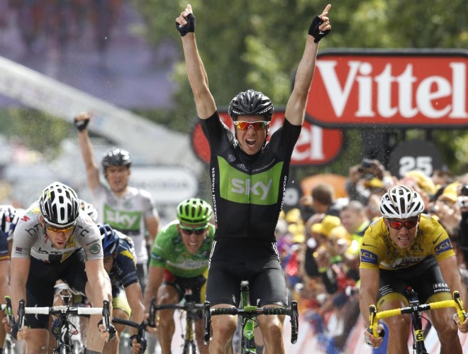 El joven noruego Boasson Hagen logr estrenarse en un Tour de Francia, carrera donde nunca haba conseguido una victoria.