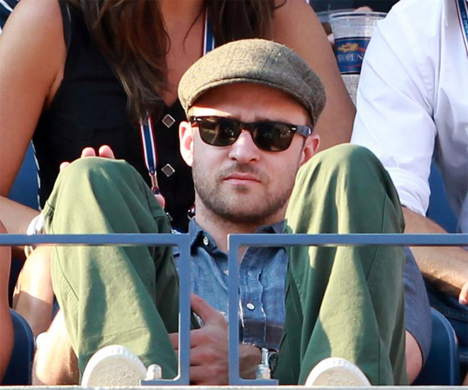 Justin Timberlake fue uno de los famosos que presenciaron la final en directo. No todos los das se van tan cerca a dos genios de la raqueta.