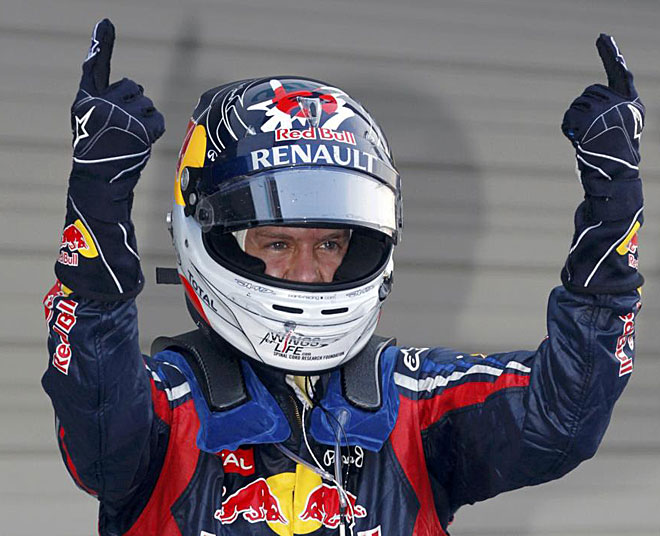 Sebastian Vettel logr en el circuito de Suzuka su segundo ttulo mundial de Frmula 1 y se convirti en el piloto ms joven en conseguirlo.