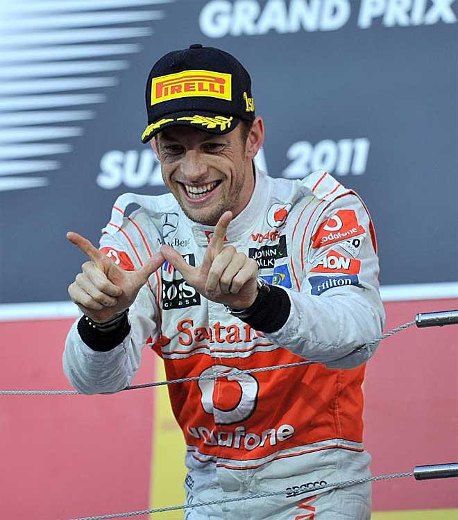 Jenson Button gan su tercera carrera del ao y de nuevo dio un recital de pilotaje.