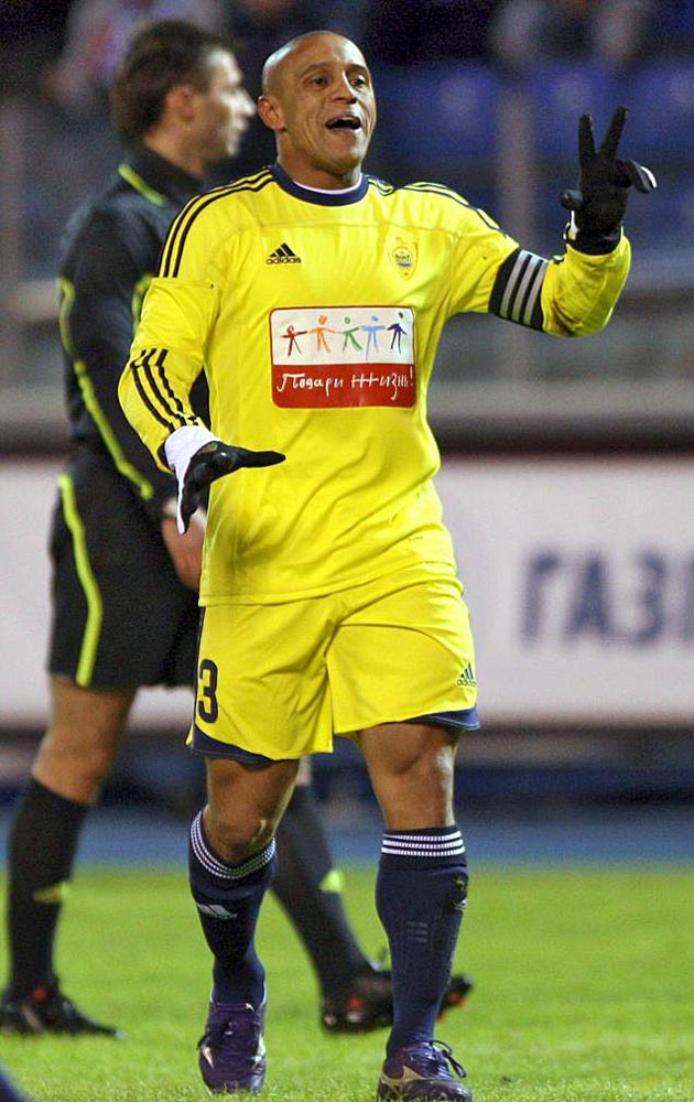 El Anzhi fue la ltima estacin futbolstica en la dilatadsima trayectoria de Roberto Carlos como jugador de ftbol.