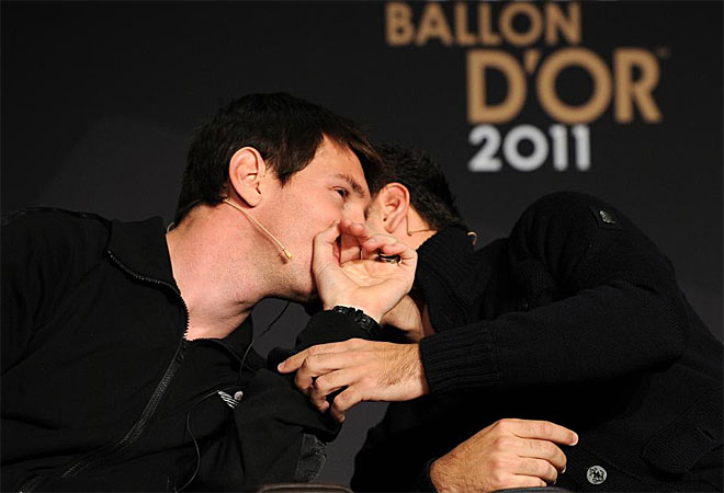Messi y Xavi compartieron confidencias en la gala de la FIFA. Qu se contaran?