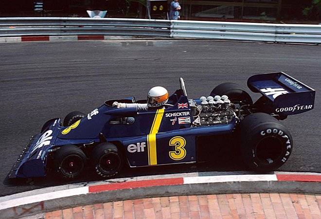 Un caso nico. Tyrrell, en 1976, puso un coche con seis ruedas. Acab tercero y cuarto del Mundial y hasta gan una cita en Suecia.