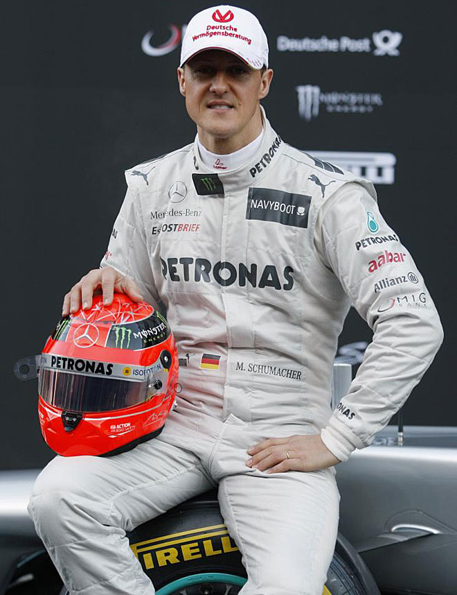 El heptacampen del mundo de F1, Michael Schumacher, cumplir este ao el ltimo de sus tres aos de contrato con Mercedes.