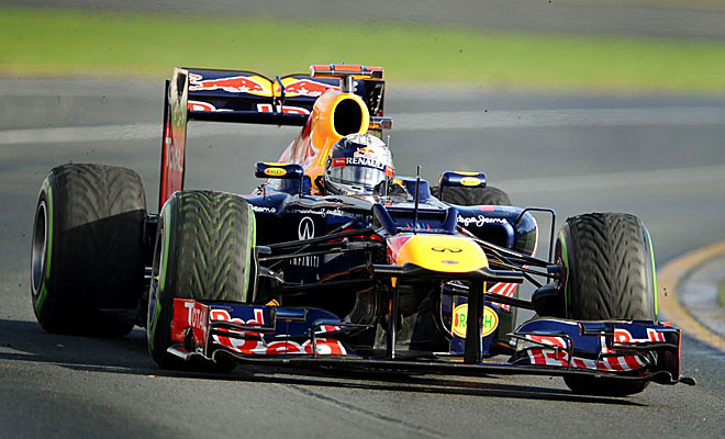 Sin prisas, Vettel y su Red Bull se tomaron el da con mucha tranquilidad.