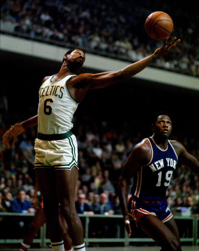 Imagen de archivo de Bill Russell, leyenda de los Celtics y de la NBA.