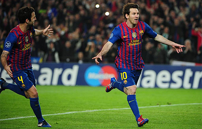 Un penalti en los primeros compases sirvi para que el Barcelona marcase el primer gol del partido. Messi no fall la pena mxima.