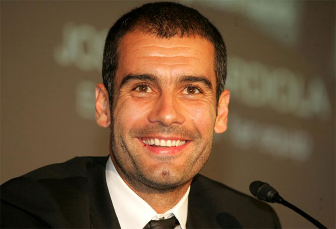 Guardiola lleg al Bara como entrenador del filial en el verano de 2007, pero no fue hasta junio de 2008 cuando fue presentado como tcnico del primer equipo.