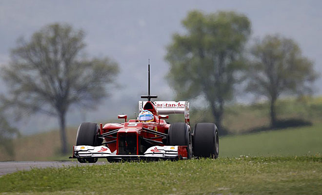 Alonso estaba haciendo una buen maana hasta que tuvo el accidente que inutiliz su monoplaza.