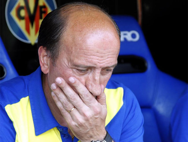 El entrenador del Villarreal no pudo cerrar el objetivo y el submarino amarillo jugar la prxima temporada en la categora de plata.
