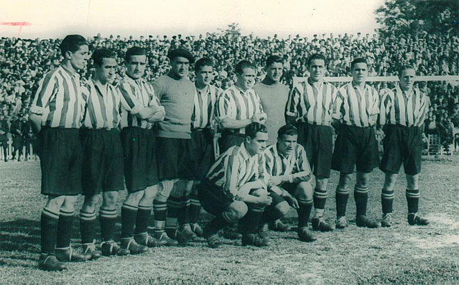 Once del Athletic que derrot por 1-0 al Bara en la final de Copa de 1932.